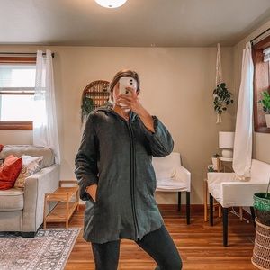 Woolmark Vintage wool gray coat